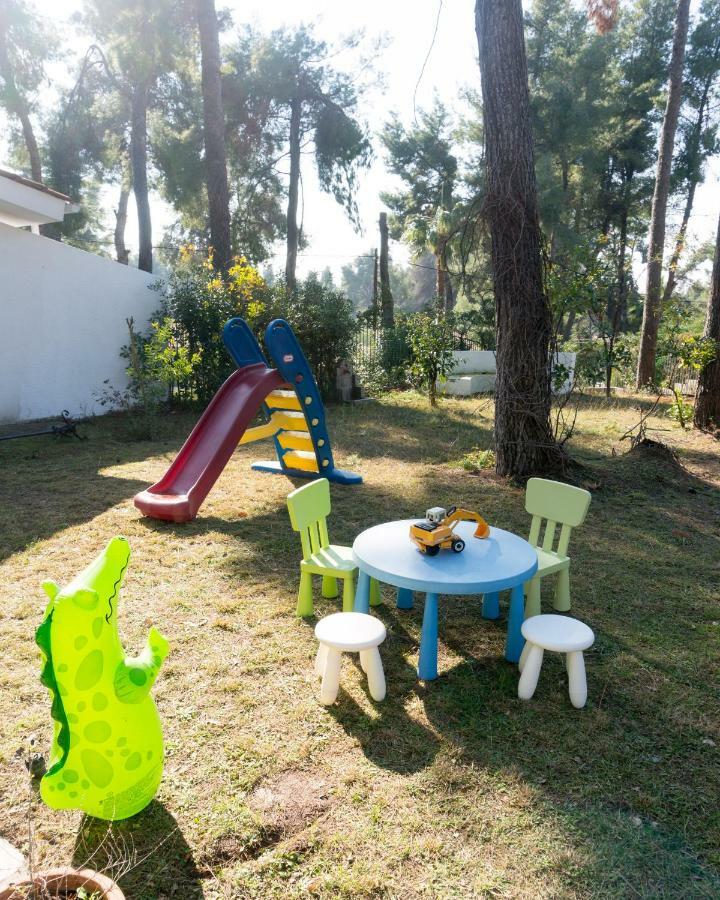 Villa Aurora In Sani With Garden And Pool מראה חיצוני תמונה