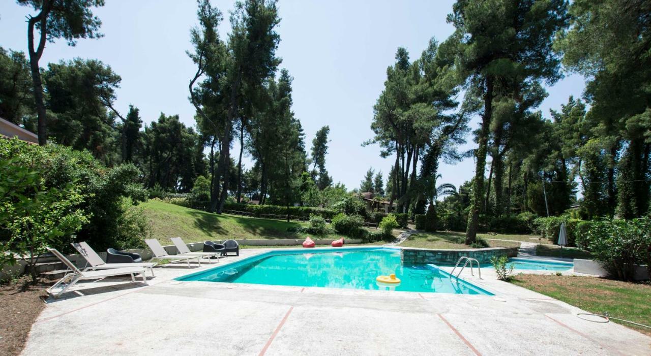 Villa Aurora In Sani With Garden And Pool מראה חיצוני תמונה